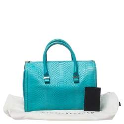 Victoria Beckham Turquoise Python Seven Satchel