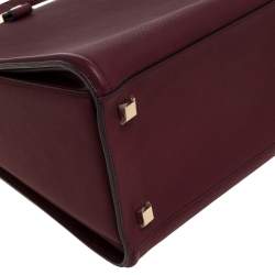 مملوكة مسبقًا Victoria Beckham Burgundy Leather Victoria Satchel