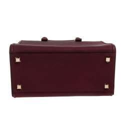 مملوكة مسبقًا Victoria Beckham Burgundy Leather Victoria Satchel