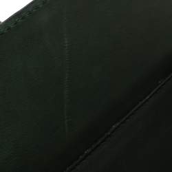 Pre Owned Victoria Beckham Green Leather Victoria Tote