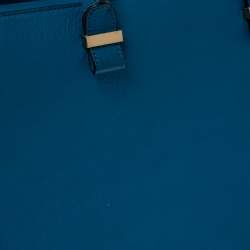 Pre Owned Victoria Beckham Blue Leather Victoria Tote 