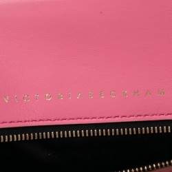 Pre Owned Victoria Beckham Candy Pink Leather Quincy Tote