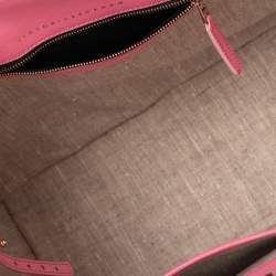 Pre Owned Victoria Beckham Candy Pink Leather Quincy Tote