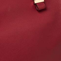 Pre Owned Victoria Beckham Red Leather Quincy Tote