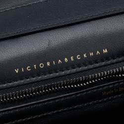 Pre Owned Victoria Beckham Brown/Black Leopard Print Calf Hair and Leather Mini Shoulder Bag