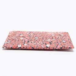 Pre Owned Victoria Beckham Multicolor Coated Canvas Large Floral Print Clutch