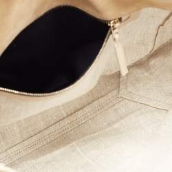 Pre Owned Victoria Beckham Beige Suede Flap Shoulder Bag