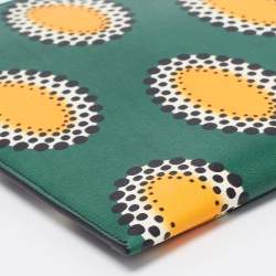 Pre Owned Victoria Beckham Multicolour Printed Leather Small Zip Pouch