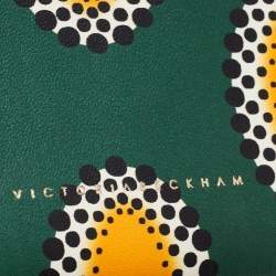 Pre Owned Victoria Beckham Multicolour Printed Leather Small Zip Pouch