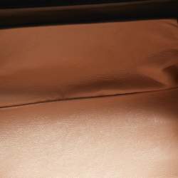 Pre Owned Victoria Beckham Black Croc Embossed Leather Tote