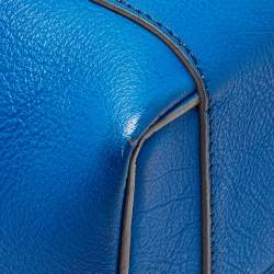 Victoria Beckham Blue Leather Quincy Tote