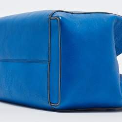 Pre Owned Victoria Beckham Blue Leather Quincy Tote
