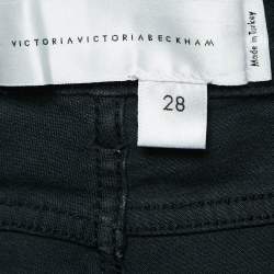 Pre Owned Victoria Victoria Beckham Black Faded Denim Skinny Jeans M Waist 28"
