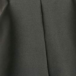Pre Owned Victoria Victoria Beckham Black Satin Flounce Shift Dress M