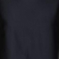 Pre Owned Victoria Victoria Beckham Navy Blue/Beige Jersey Dress S