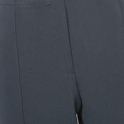 Pre Owned Victoria Victoria Beckham Navy Blue Wool Blend Flared Trousers M