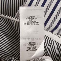 Pre Owned Victoria Victoria Beckham Blue Striped Cotton Patchwork Shirt S 