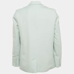مملوكة مسبقًا Victoria Victoria Beckham Pastel Blue Wool Crepe Blazer S