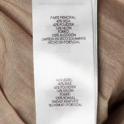 Pre Owned Victoria Victoria Beckham Beige Silk Blend Tiered Frill Mini Dress S