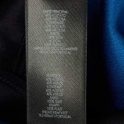 Pre Owned Victoria Victoria Beckham Black /Blue Crepe Mini Dress M