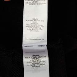 Pre Owned Victoria Victoria Beckham Navy Blue Wool Turtle Neck Side Tie Sweater Vest M