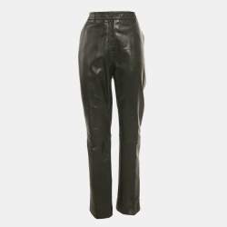 Pre Owned Victoria Victoria Beckham Black Leather Pants L