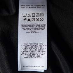 Pre Owned Victoria Victoria Beckham Burgundy Sequin Embellished Oversized Top S