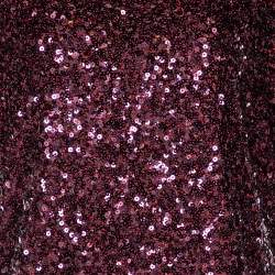 Pre Owned Victoria Victoria Beckham Burgundy Sequin Embellished Oversized Top S