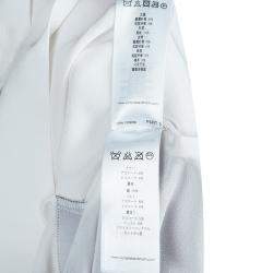 مملوكة مسبقًا فستان فيكتوريا فيكتوريا بيكهام واسع بنفسجي وأبيض بحزام S