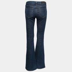 Pre Owned Victoria Victoria Beckham Blue Denim Stretch Flared Jeans S Waist 29"
