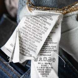 Pre Owned Victoria Victoria Beckham Blue Denim Stretch Flared Jeans S Waist 29"