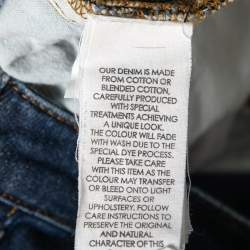 Pre Owned Victoria Victoria Beckham Blue Denim Stretch Flared Jeans S Waist 29"