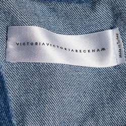 Pre Owned Victoria Victoria Beckham Indigo Denim Button Front Jacket S