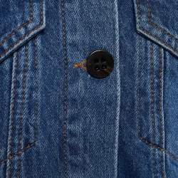 Pre Owned Victoria Victoria Beckham Indigo Denim Button Front Jacket S