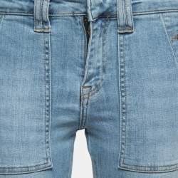 Pre Owned Victoria Victoria Beckham Light Blue Denim Boot-Cut Jeans S Waist 25"