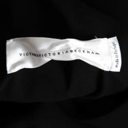 Victoria Victoria Beckham Black Crepe Embellished One-Shoulder Dress S