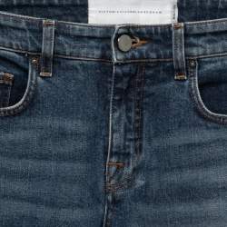 Pre Owned Victoria Victoria Beckham Blue Denim Flared Jeans M