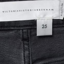Victoria Victoria Beckham Grey Denim Studded Jeans S Waist 25"