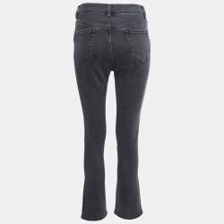 Victoria Victoria Beckham Grey Denim Studded Jeans S Waist 25"