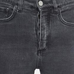 Victoria Victoria Beckham Grey Denim Studded Jeans S Waist 25"