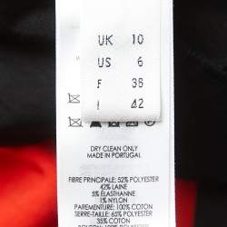 Pre Owned Victoria Victoria Beckham Orange Wool Blend Trousers M