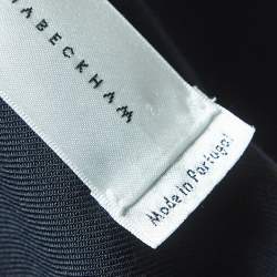 Victoria Victoria Beckham Navy Blue Wool Blend Open Front Jacket XS