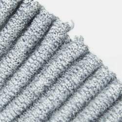Pre Owned Victoria Victoria Beckham Grey Ribbed Knit Sweater L