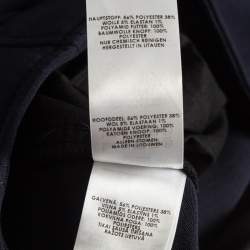 Pre Owned Victoria Victoria Beckham Navy Blue Crepe Flared Trousers M