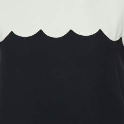 Pre Owned Victoria Victoria Beckham Monochrome Crepe Sleeveless Dress S