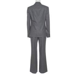 Viktor & Rolf Grey Wool Tailored Blazer and Trouser Set M