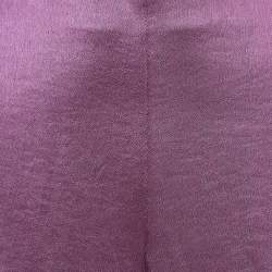 Vince Mauve Pink Satin Flared Trousers M