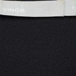 Vince Black Silk Button-Up Blouse M