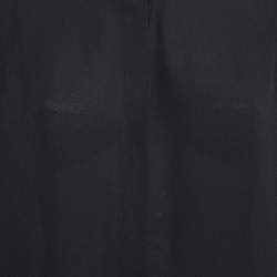Vince Black Silk Button-Up Blouse M