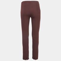 Vince Burgundy Jersey Stitch Front Seam Ponte Leggings S